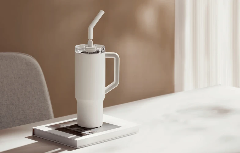 Xiaomi | Straw Mug | Capacity 1 L | Material Nerūdijantis plienas | Baltas