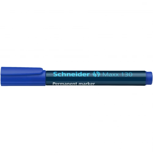 Žymeklis permanentinis Schneider Maxx 130, 1-3 mm, apvali galvutė, mėlynas 1213-020