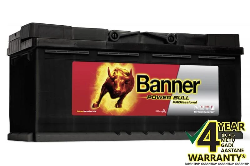BANNER Power Bull Pro P1104 110Ah 900 (EN) akumuliatorius
