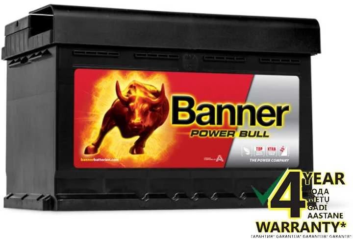 BANNER Power Bull Pro P7740 77Ah 700A (EN) akumuliatorius
