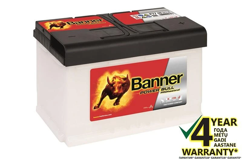 BANNER Power Bull Pro P7740 77Ah 700A (EN) akumuliatorius
