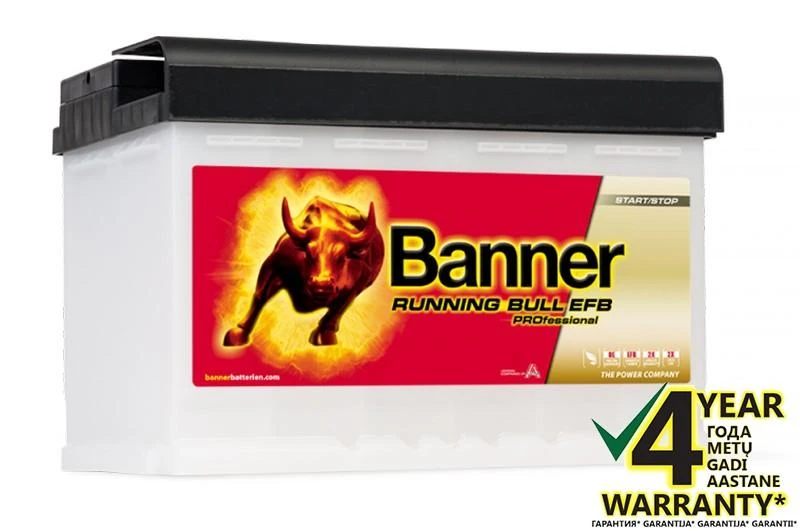 BANNER Runnig Bull EFB PRO 57511 75Ah 700A (EN) akumuliatorius