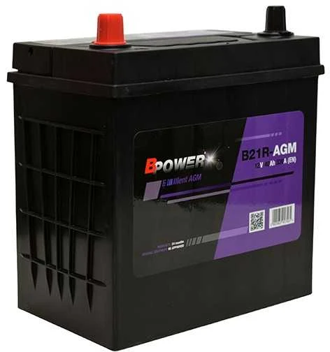 BPOWER B21R-AGM 40Ah 330A (EN) akumuliatorius