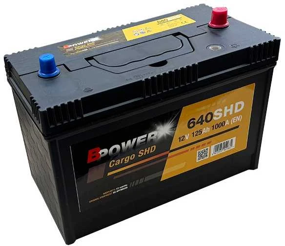 BPower CARGO 640SHD 12V 125Ah 1000A (EN) akumuliatorius