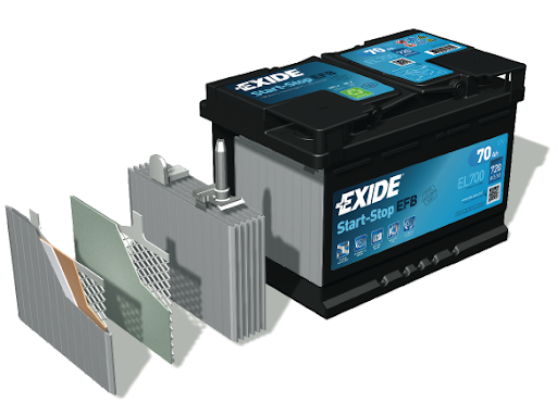EXIDE EL954 EFB 95Ah 800A (EN) 12V akumuliatorius aprašymas - Prekės nuotrauka