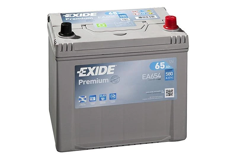 Exide Premium EA654 akumuliatorius su gnybtais