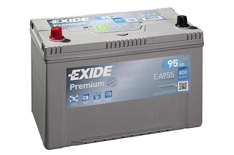 Exide EA955 akumuliatorius su terminalų apsaugomis