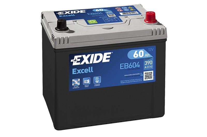 EXIDE EB604 60Ah 390A (EN) 12V akumuliatorius