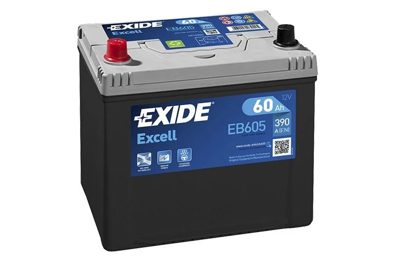 Exide EB605 akumuliatorius su poliais