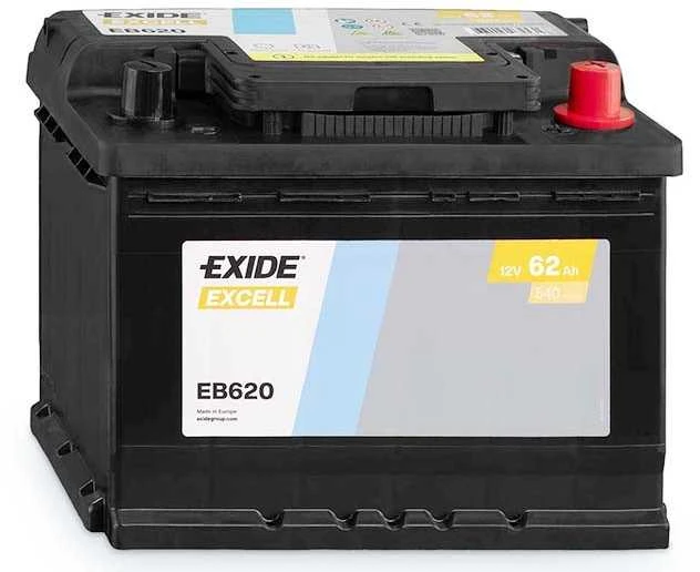 EXIDE EB620 62Ah 540A (EN) 12V akumuliatorius