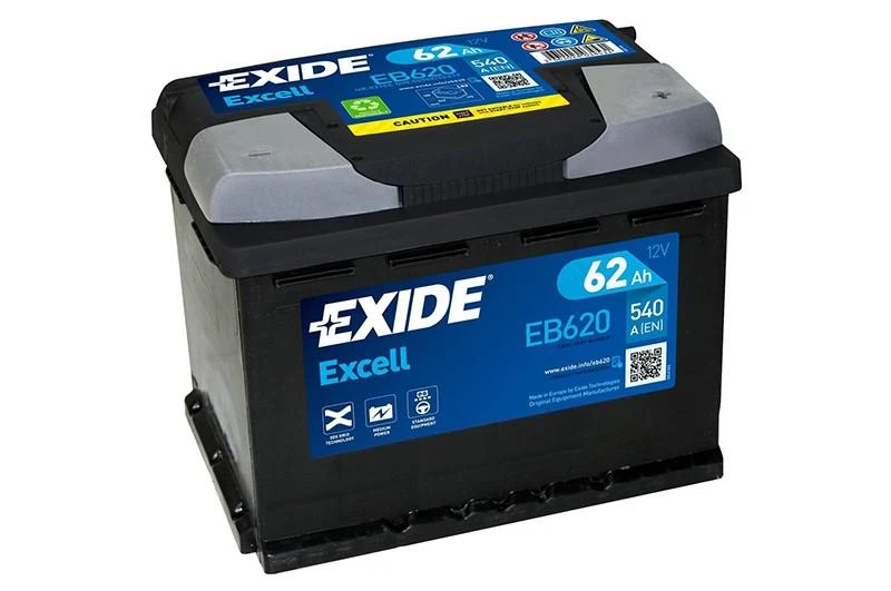 Exide Excell akumuliatorius – 12V 62Ah 540A