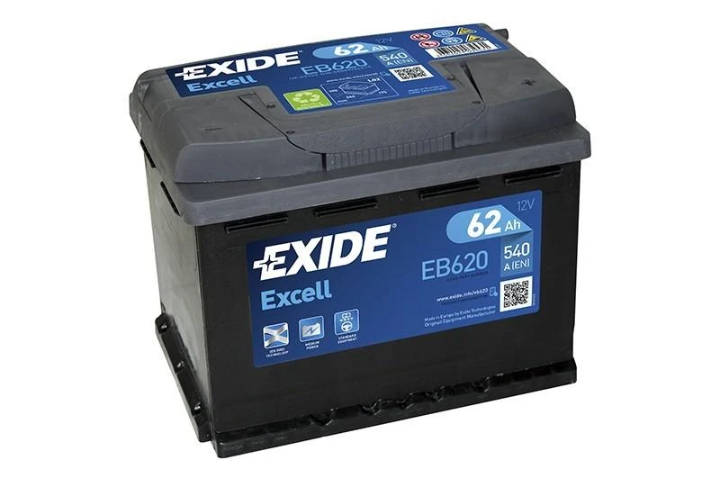 EXIDE EB620 62Ah 540A (EN) 12V akumuliatorius