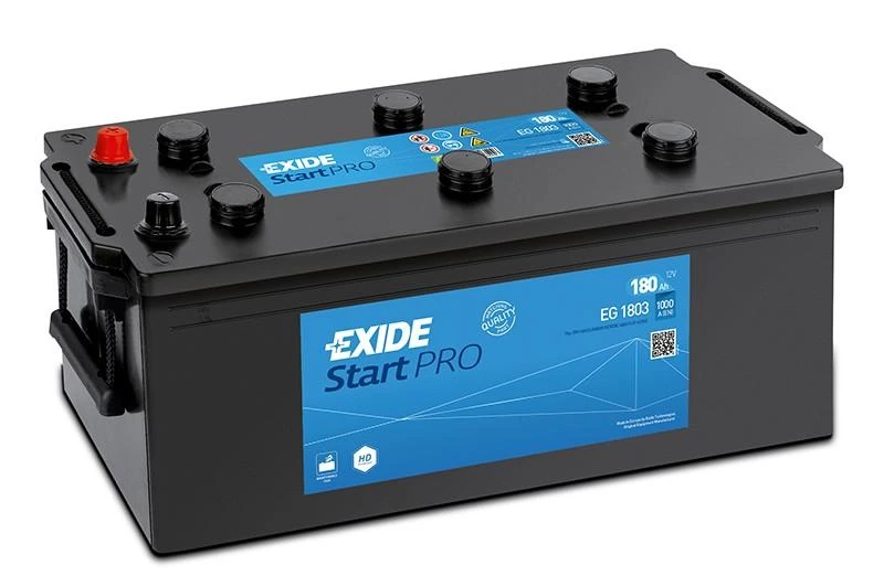 Exide Start Pro 180Ah akumuliatorius su mėlyna etikete