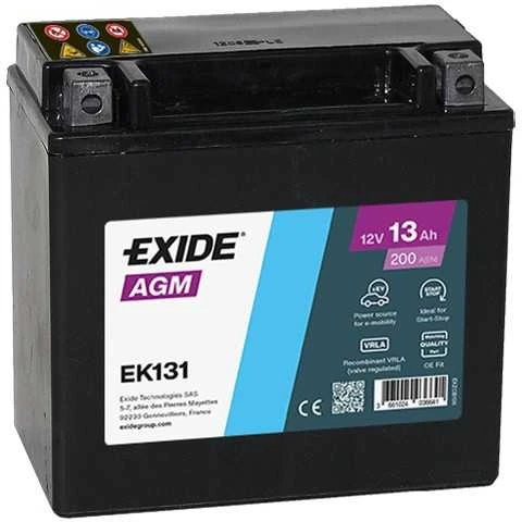 EXIDE EK131 AGM 12V 13Ah 200A (EN) akumuliatorius