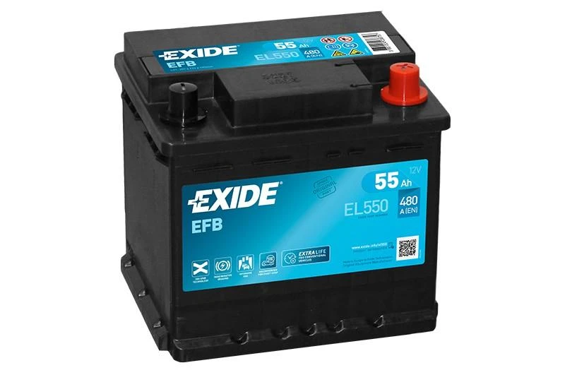 Exide EL550 EFB akumuliatorius su gnybtais