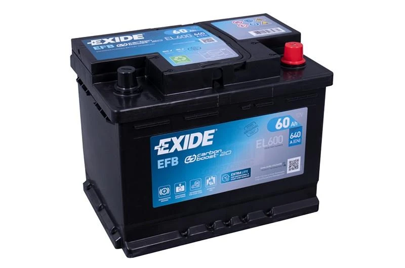 Exide EFB 60Ah akumuliatorius su Carbon Boost technologija