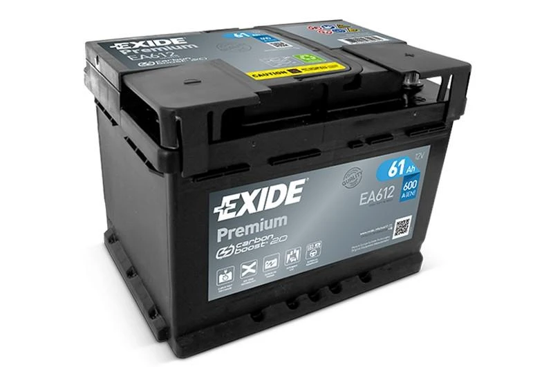 EXIDE Premium EA612 61Ah 600A (EN) akumuliatorius
