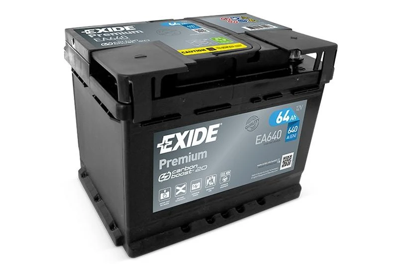 EXIDE Premium EA640 64Ah 640A (EN) akumuliatorius