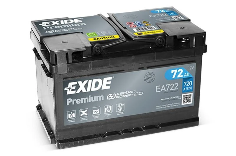 EXIDE Premium EA722 72Ah 720A (EN) akumuliatorius