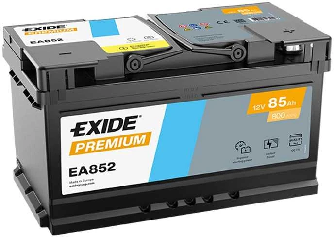 EXIDE Premium EA852 85Ah 800A (EN) akumuliatorius