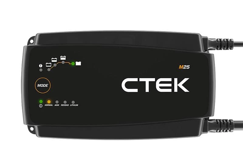CTEK M25 12V įkroviklis su aktyviais veiklos indikatoriais