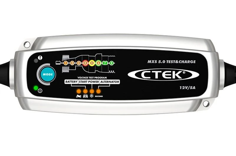 Akumuliatorių baterijų įkroviklis CTEK MXS 5.0 Test & Charge