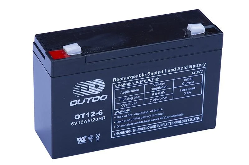 OUTDO (HUAWEI) OT12-6 12Ah 6V (F2) akumuliatorius