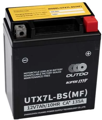 OUTDO (HUAWEI) UTX7L-BS (MF) AGM 12V, 7Ah akumuliatorius