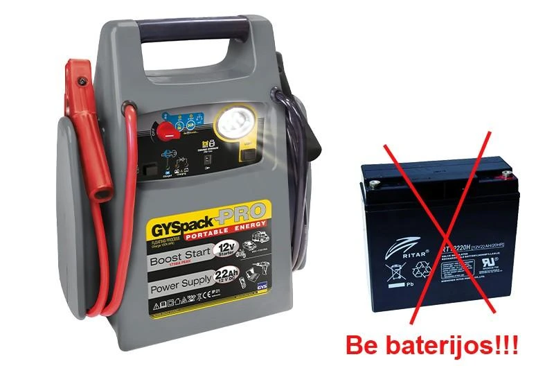 Paleidėjas GYSPACK PRO (be akumuliatoriaus)