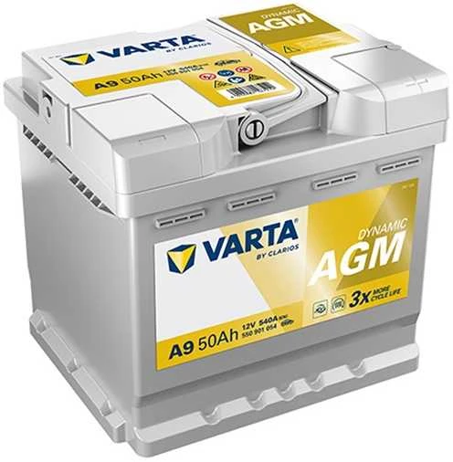 VARTA A9 AGM (550901054) 50Ah 540A akumuliatorius