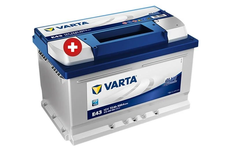 VARTA E43 72Ah akumuliatorius su technine informacija