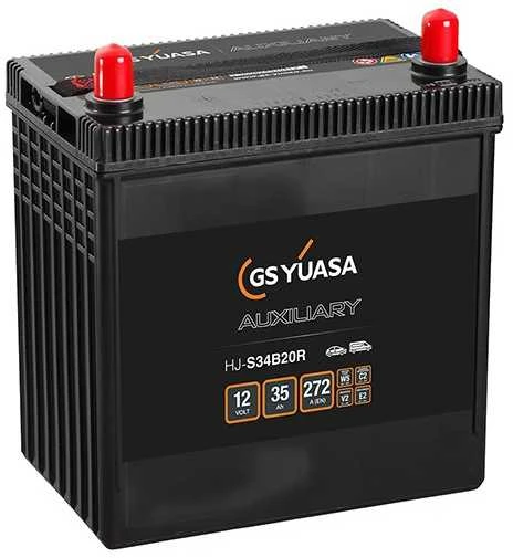 YUASA HJ-S34B20R AGM 35Ah 272A (EN) akumuliatorius