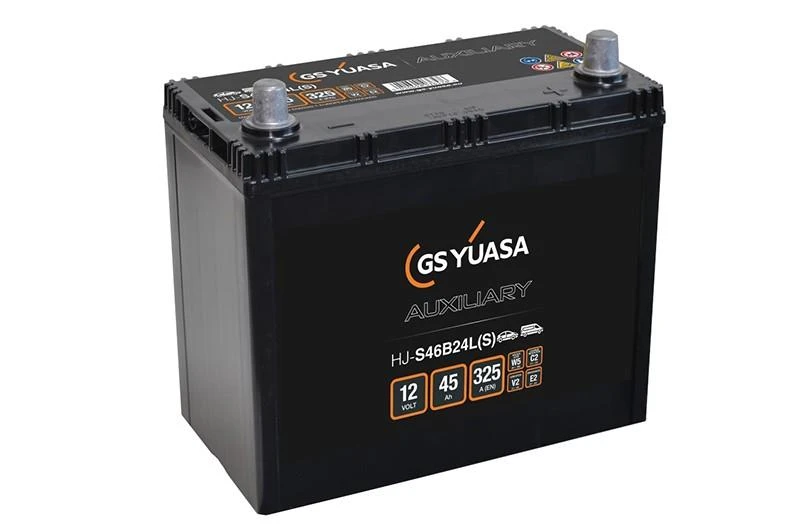YUASA HJ-S46B24L (S) AGM 45Ah 325A (EN) akumuliatorius