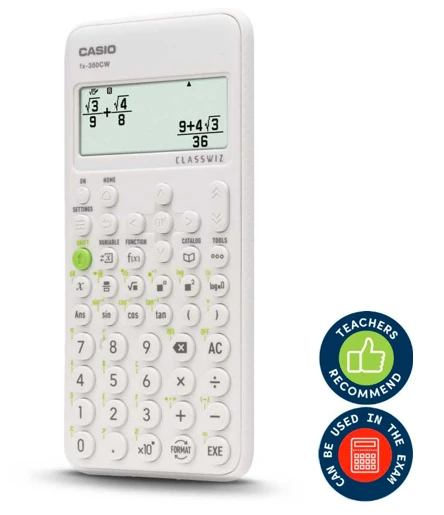 Casio fx-350CW skaičiuotuvas su veikiančiu ekranu