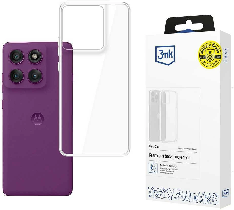 3Mk apsauginis 3mk skaidrus dėklas Motorola Edge 60 Pro - permatomas