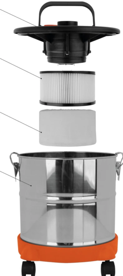 Toya Dulkių, pelenų siurblys STHOR 78870 20L, 800W
