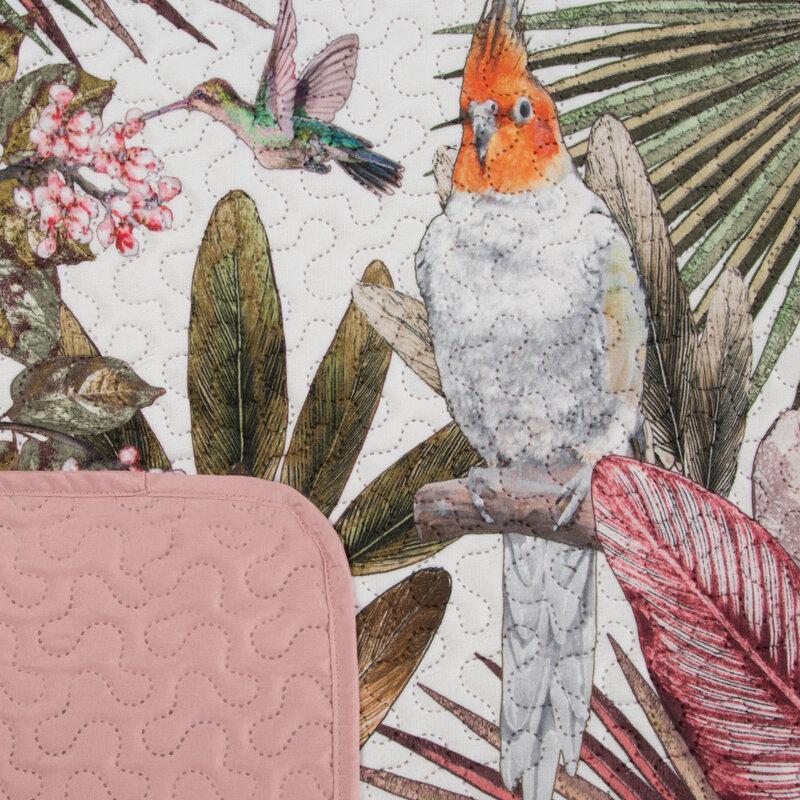 Eurofirany D91/N/PARROT/ZIE 200X220 ŽALIA+ROŽINĖ Lovatiesė Lovatiesė