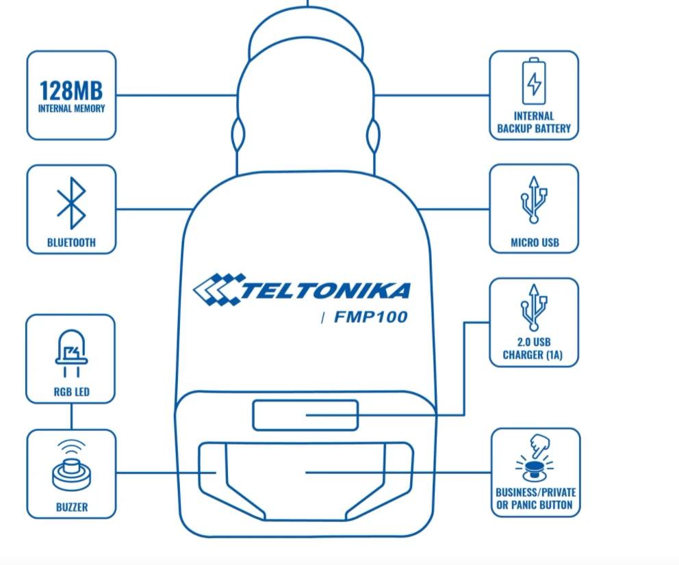 FMP100 TELTONIKA GPS SEKLYS