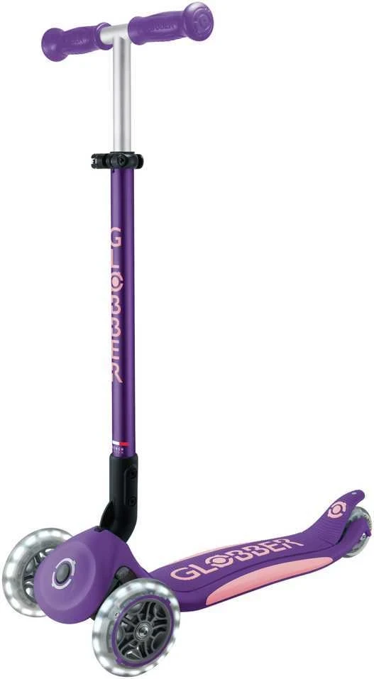 GLOBBER paspirtukas Elite Lights, violetinis, 439-603-3