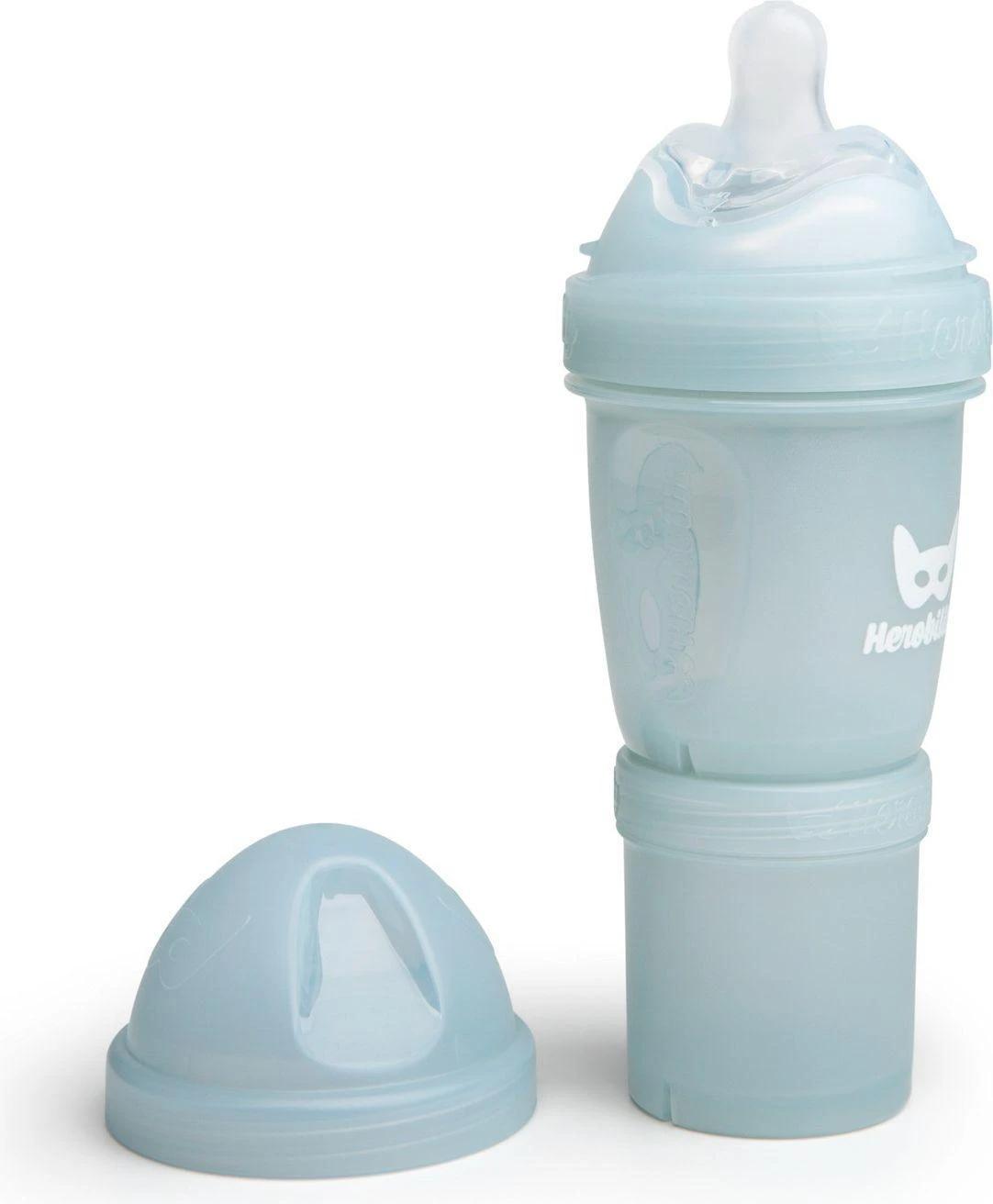 Herobility HeroBottle 140 ml, išardytas pilkas buteliukas