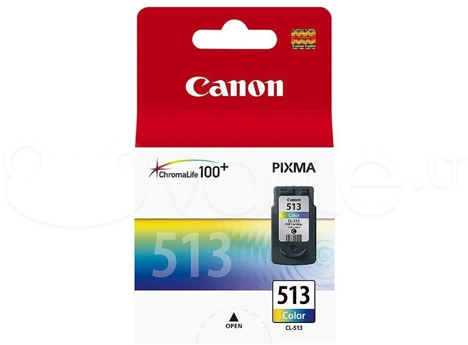Trispalvis Canon CL-513 | Rašalo kasetė | Žydra, purpurinė, geltona