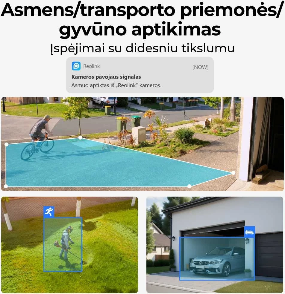 Išmanusis durų skambutis Reolink D340W su vaizdo funkcija