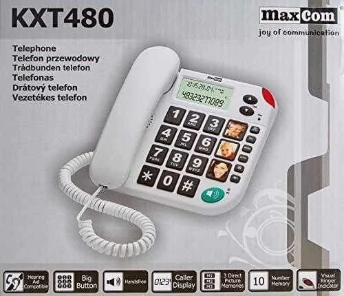 Laidinis telefonas Maxcom KXT480BI