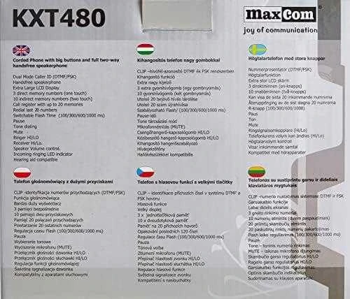 Laidinis telefonas Maxcom KXT480BI