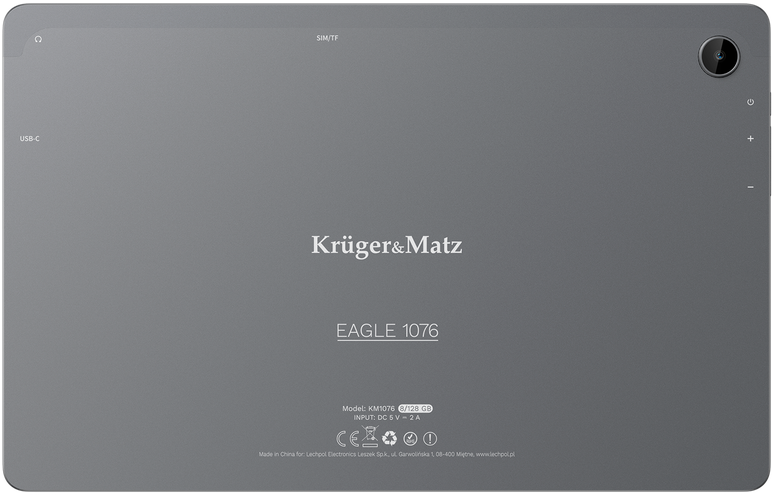 Planšetinis kompiuteris Kruger & Matz Eagle KM1076 10.4" 8GB / 128GB Wi-Fi + LTE