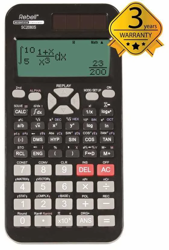 Mokslinis skaičiuotuvas Rebell SC2080S (patvirtintas egzaminų centro)
