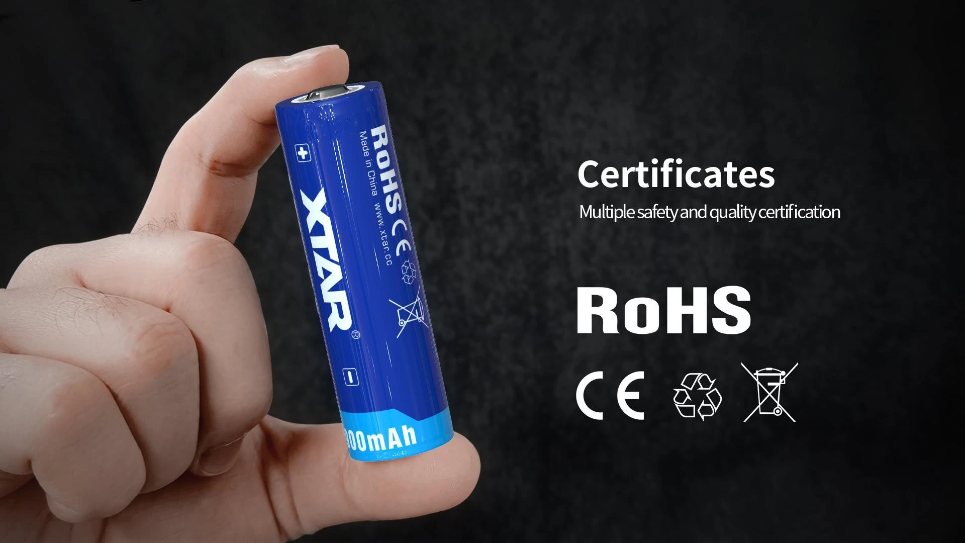 Xtar 4900mAh 3,6V 21700 akumuliatorius su PCB