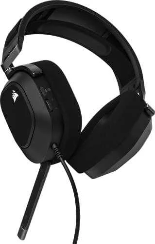 Žaidimų ausinės Corsair HS80 RGB Carbon, Juodos
