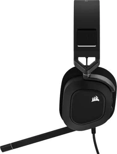 Žaidimų ausinės Corsair HS80 RGB Carbon, Juodos