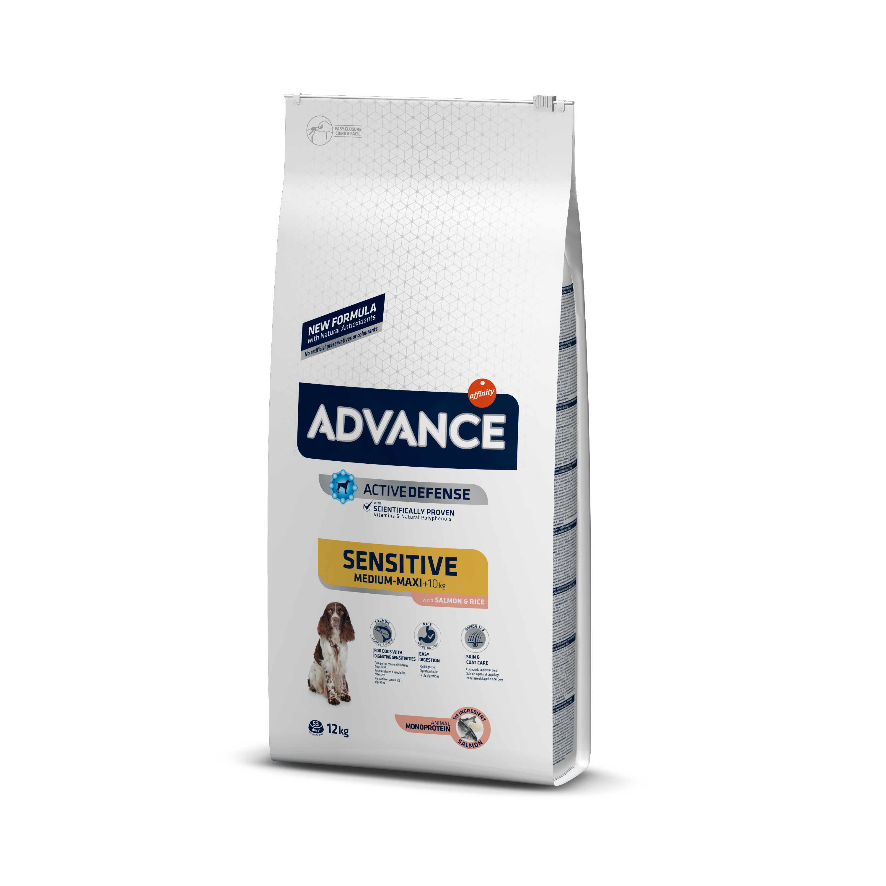 ADVANCE Sensitive su lašiša ir ryžiais 12kg